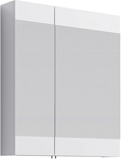 Шкаф с зеркалом Aqwella Бриг 70 белый