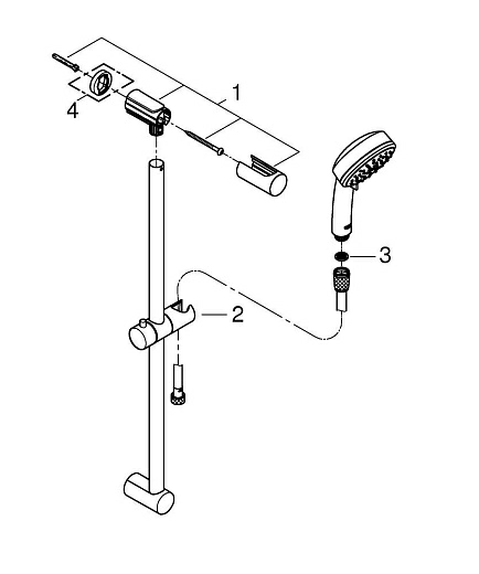 Душевой гарнитур Grohe New Tempesta Cosmopolitan 100 III 27579002 (27579001)