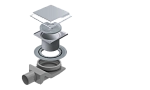 Точечный трап 2в1 Pestan Confluo Standard Plate 8 15x15 no flange, 13702560 Точечный трап 2в1 Pestan Confluo Standard Plate 8 15x15 no flange, 13702560
