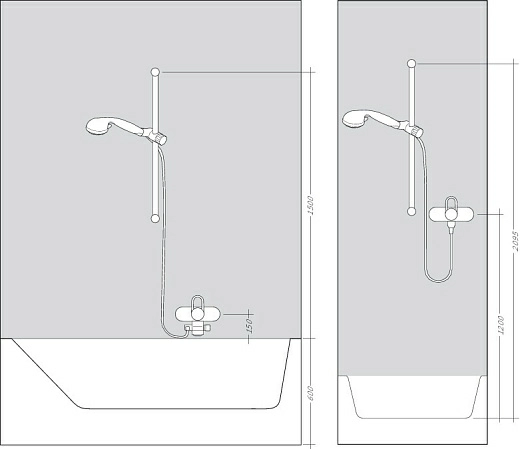 Штанга для душа Hansgrohe Unica’S Puro 90 см, 28631000, хром