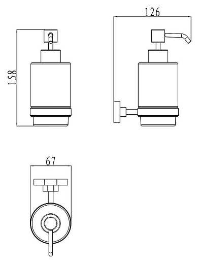 Дозатор Ravak Chrome CR 231 X07P223