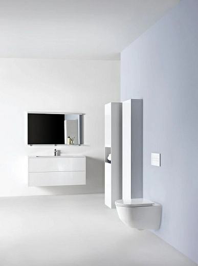 Унитаз подвесной Laufen Pro 820966 36x53, безободковый, с сиденьем Унитаз подвесной Laufen Pro 820966 36x53, безободковый, с сиденьем