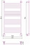 Полотенцесушитель водяной Стилье Аксиома-10 1000х500