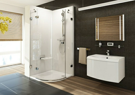 Душевой уголок Ravak Brilliant BSKK3-90 R хром+транспарент