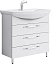 Тумба напольная Aqwella Аллегро 80 под умывальник белая (3 ящика)