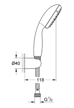 Душевой гарнитур Grohe New Tempesta 100 II 2780310E (2780300E) Душевой гарнитур Grohe New Tempesta 100 II 2780310E (2780300E)