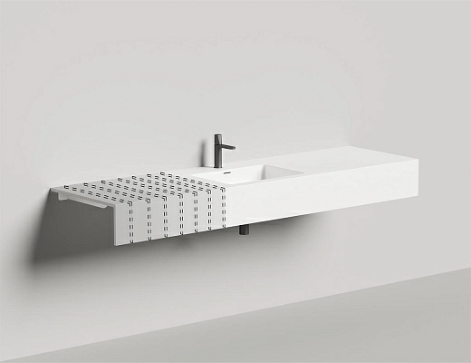 1402203M Раковина столешница Salini ONDA КОНСТРУКТОР (S-Stone, матовый)