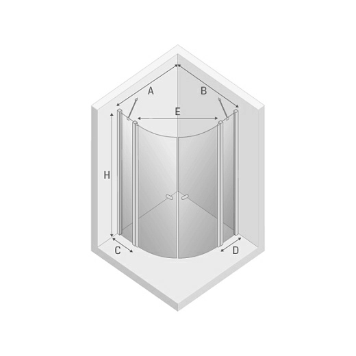 Душевой уголок New Trendy NEW SOLEO 100x100x195 (var 10)