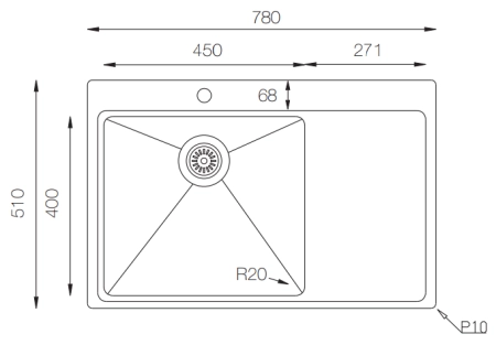 Мойка ZORG ZRE 7851 L