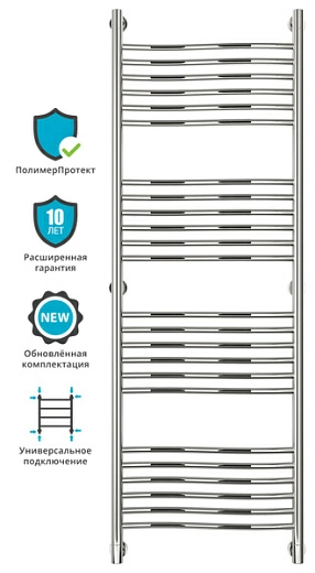 Полотенцесушитель водяной Сунержа Флюид+ 1500х500