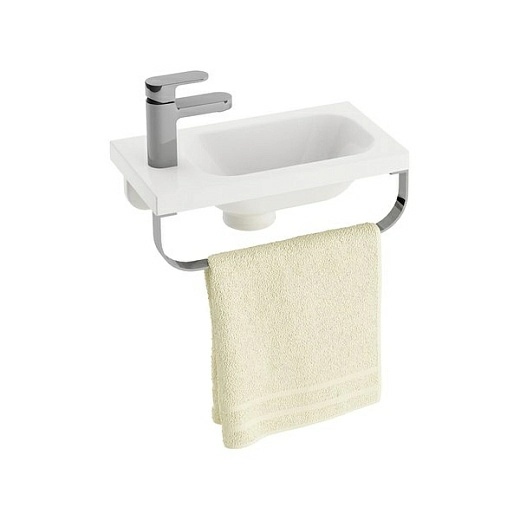 Умывальник мини Ravak Chrome 400 40x22 с отв, слева XJGL1100000