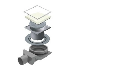 Точечный трап Pestan Confluo White Glass 8 Large 15x15 no flange, 13000365 Точечный трап Pestan Confluo White Glass 8 Large 15x15 no flange, 13000365