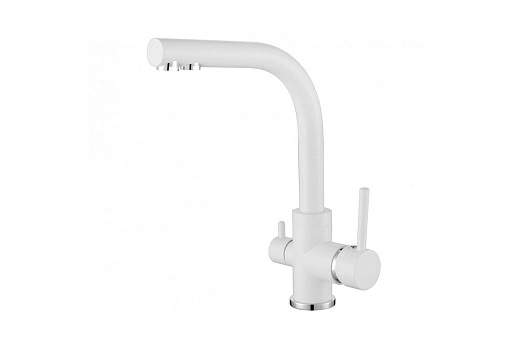 Смеситель для кухонной мойки Aquasanita Akvaduo 2663 (белый)
