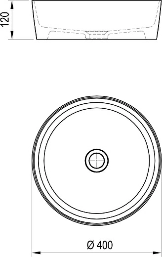 Умывальник Ravak UNI 400 SLIM, белый, XJX01140002
