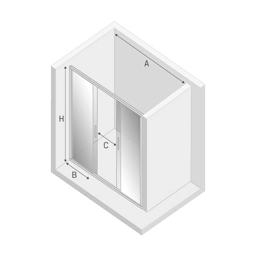 Дверь в нишу New Trendy NEW CORRINA 160x195