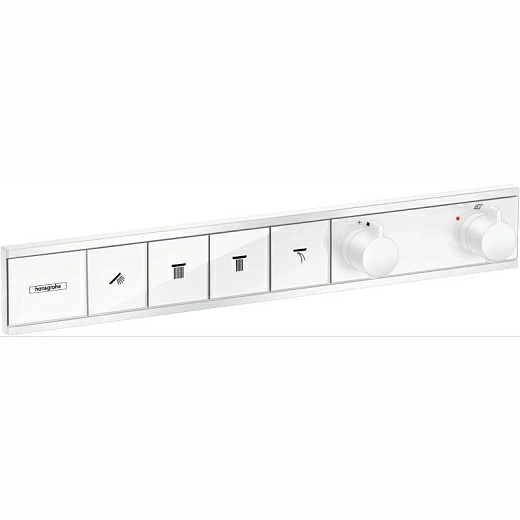 Смеситель для душа Hansgrohe RainSelect 15382700, 4 потребителя, термостатический, белый матовый