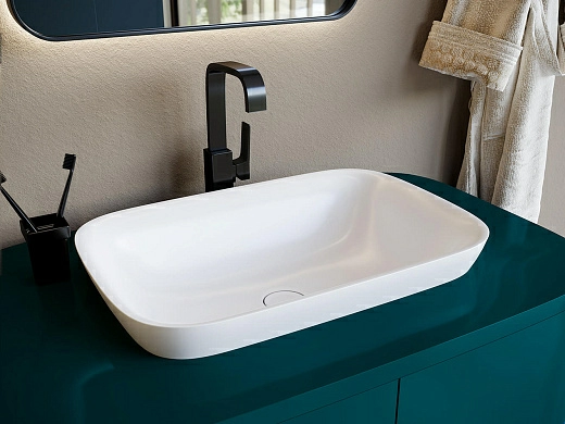 1802202M Раковина полувстраиваемая Salini MAREA 02 (S-Stone, матовый)