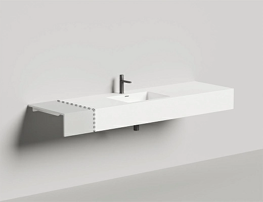 1402203M Раковина столешница Salini ONDA КОНСТРУКТОР (S-Stone, матовый)