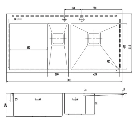 Мойка Omoikiri Akisame 100-2-GM-R, 4973104 Мойка Omoikiri Akisame 100-2-GM-R, 4973104
