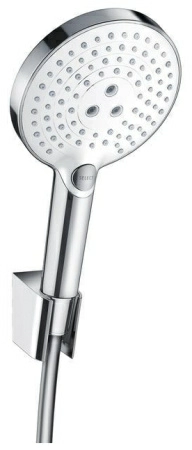 Душевой гарнитур Hansgrohe Raindance Select S 120 26701400, 125 см, белый-хром sntx Душевой гарнитур Hansgrohe Raindance Select S 120 26701400, 125 см, белый-хром sntx