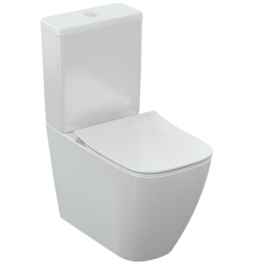 Напольный унитаз Ideal Standard i.life S RimLS+ с бачком и сиденьем Soft-Close, пристенный