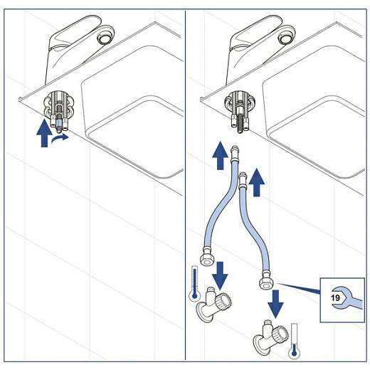 Смеситель Villeroy&Boch O.novo Start, однорычажный, TVW10514111061 Смеситель Villeroy&Boch O.novo Start, однорычажный, TVW10514111061