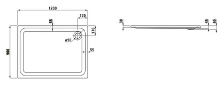 Поддон для душа Laufen Solutions 2.1250.3.000.000.1 Поддон для душа Laufen Solutions 2.1250.3.000.000.1
