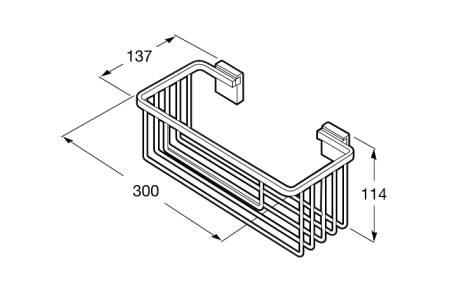 Решетчатый контейнер Roca Rubik, 816853001