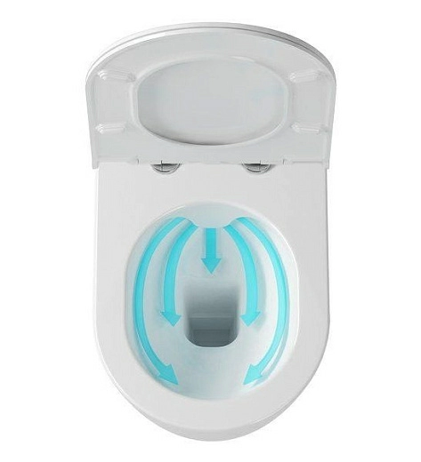 Унитаз Ravak Uni Chrome RimOFF, подвесной, безободковый