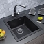 Кухонная мойка PAULMARK KANTE 45 PM104651-BLM (черный металлик)