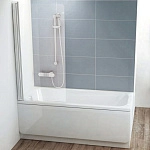 Шторка на ванну Ravak CVS1-80 L Transparent, профиль сатин Шторка на ванну Ravak CVS1-80 L Transparent, профиль сатин