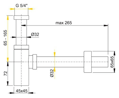 Сифон для раковины AlcaPlast A401 Сифон для раковины AlcaPlast A401