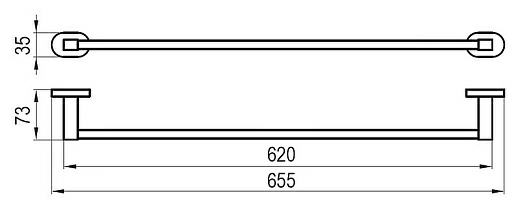 Полотенцедержатель Ravak Chrome CR 310.00 66 см