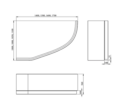 Акриловая ванна Lavinia Boho Bell Pro 140*95 см, L Акриловая ванна Lavinia Boho Bell Pro 140*95 см, L
