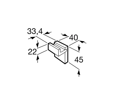 Крючок Roca Rubik, A816840001 Крючок Roca Rubik, A816840001