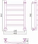 Полотенцесушитель водяной Стилье Аксиома-20 600х400