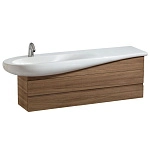 Шкафчик под умывальник Laufen Alessi One 424360 135x32x49, 2 ящика, орех Шкафчик под умывальник Laufen Alessi One 424360 135x32x49, 2 ящика, орех
