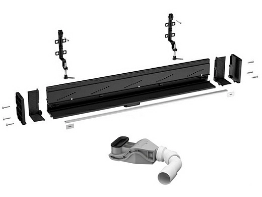 Душевой лоток Viega Advantix Vario 736736, пристенный, подрезной Душевой лоток Viega Advantix Vario 736736, пристенный, подрезной