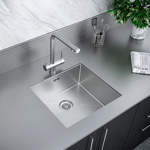 Кухонная мойка PAULMARK MARX PM214844-BS Кухонная мойка PAULMARK MARX PM214844-BS