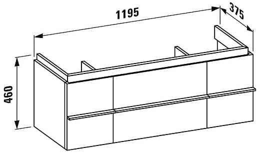 Тумба под раковину Laufen Case F Palace 4013020754631
