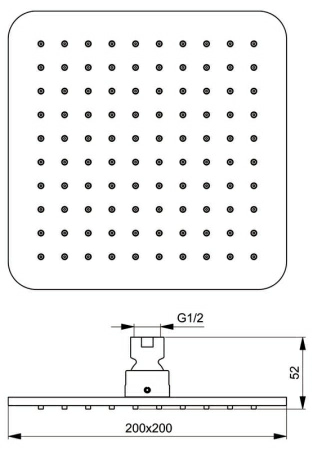 Верхний душ Ideal Standard IdealRain Cube B0024AA Верхний душ Ideal Standard IdealRain Cube B0024AA