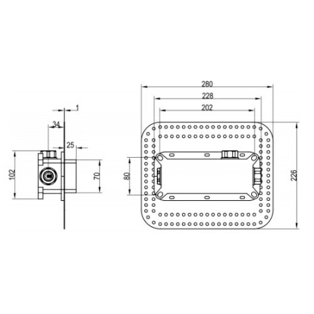 Универсальный корпус скрытого монтажа Villeroy&Boch, TVW00015200000