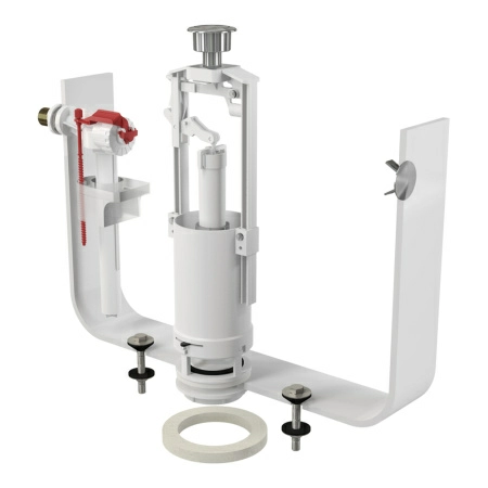SA2000K 1/2" CHROM Выпускной комплект со стоп кнопкой, боковой, мет. Резьба