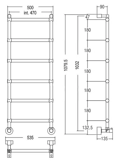 Шторка на ванну Ravak CVS1-80 L Transparent, профиль блестящий