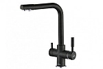 Смеситель для кухни ZorG Steel Hammer SH 552 черный + хром Смеситель для кухни ZorG Steel Hammer SH 552 черный + хром