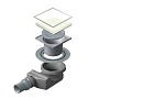 Точечный трап Pestan Confluo White Glass 4 Large 15x15 no flange, 13000186 Точечный трап Pestan Confluo White Glass 4 Large 15x15 no flange, 13000186