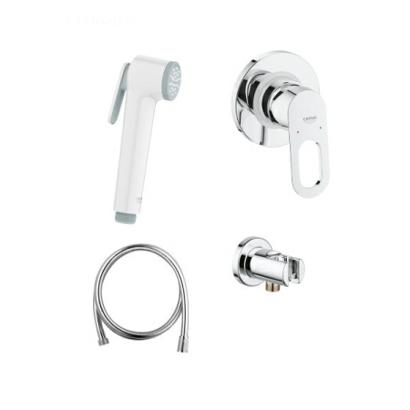 Гигиенический набор Grohe BauLoop 124896, ручной душ белый Гигиенический набор Grohe BauLoop 124896, ручной душ белый