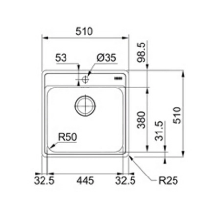 Мойка кухонная FRANKE BCX 210-51 TL Мойка кухонная FRANKE BCX 210-51 TL