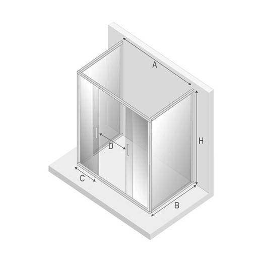 Душевой уголок New Trendy NEW CORRINA 150x80x195(var 2)