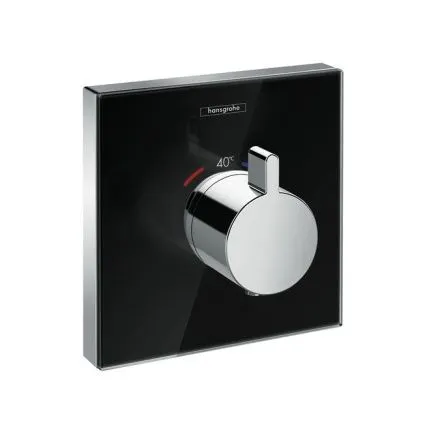 Смеситель Hansgrohe ShowerSelect Highflow термостатический, черный/хром